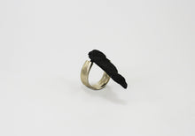 Load image into Gallery viewer, Punta Ring - Sterling Silver Ring and Black Tourmaline - MERCe