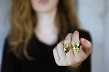 Load image into Gallery viewer, Rokita Gold Earring - Gold Filled Nugget Ring - MERCe