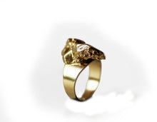 Load image into Gallery viewer, Rokita Gold Earring - Gold Filled Nugget Ring - MERCe