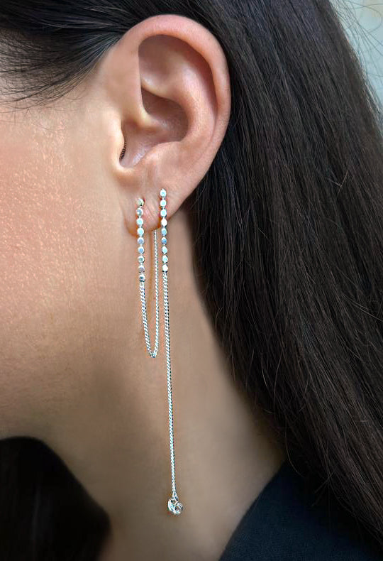 Ciro Earring - Sterling Silver Dangle Earring