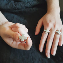 Load and play video in Gallery viewer, Plus Ring - Sterling Silver Plus Sign Ring
