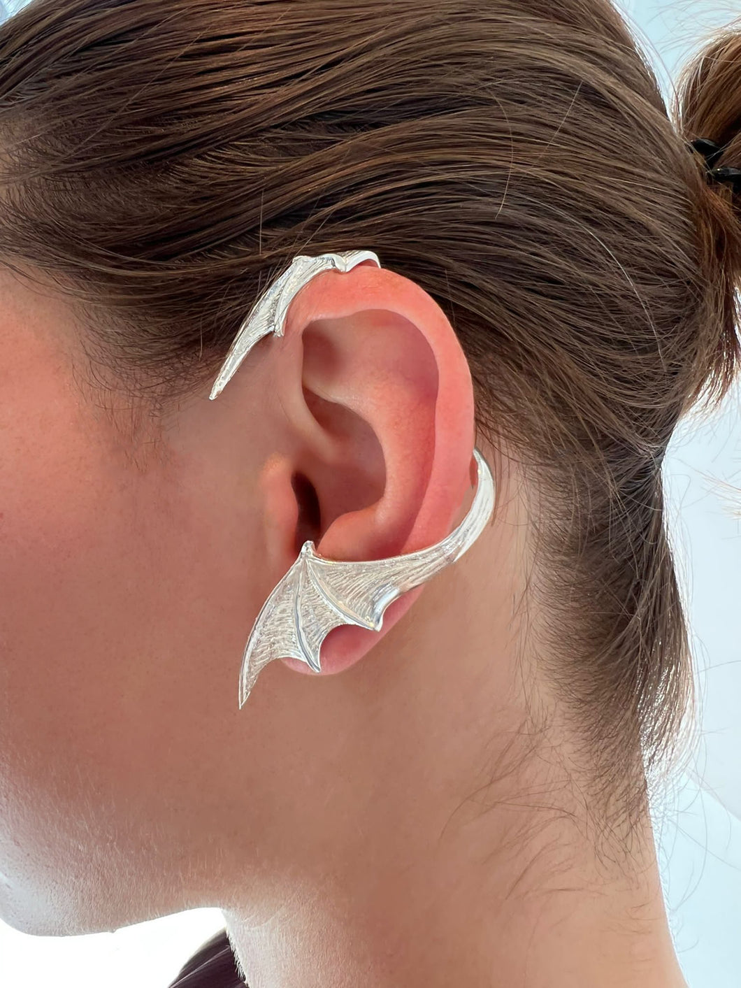 Dragon Earring - Silver Ear Cuff