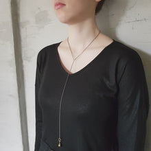 Load and play video in Gallery viewer, Pendulum Necklace - Simple Long Lariat Necklace
