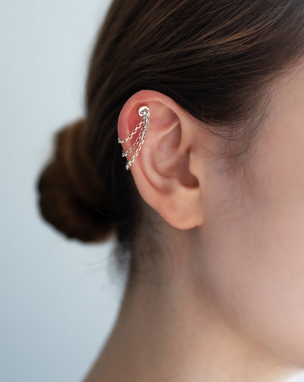 Iman Earrings - Magnet earrings with chains