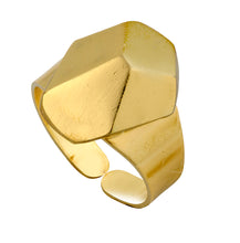 Load image into Gallery viewer, Hema Gold Ring - Gold Coated Geometric Ring - MERCe
