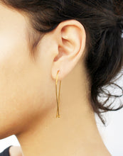 Load image into Gallery viewer, Bridge Earrings - Gold Ear Climbers - MERCe

