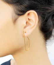 Load image into Gallery viewer, Bridge Earrings - Gold Ear Climbers - MERCe
