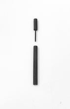 Load image into Gallery viewer, Palo Earring - Black Silver Stick Earring, Fake ear tunnels plug
