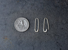 Load image into Gallery viewer, Sterling Silver Safety Pin Earrings - MERCe

