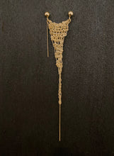 Load image into Gallery viewer, Tango Gold Earring - 24k Gold Chain Crochet Earring
