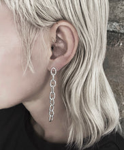 Load image into Gallery viewer, Berlin Earrings - Long or short silver chain earrings
