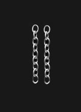 Load image into Gallery viewer, Berlin Earrings - Long or short silver chain earrings
