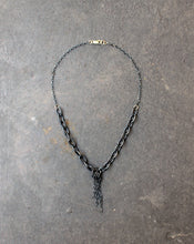 Load image into Gallery viewer, Acid Black - Oxidized Sterling Silver Necklace - Acid Black Necklace - MERCe
