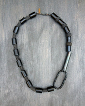 Load image into Gallery viewer, Cero Necklace - Black Onyx and Lava Necklace - MERCe
