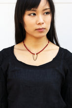 Load image into Gallery viewer, Rosa Necklace - Red Agate Necklace - MERCe
