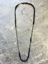 Load image into Gallery viewer, Trazo - Long Crocheted Leather Necklace - MERCe
