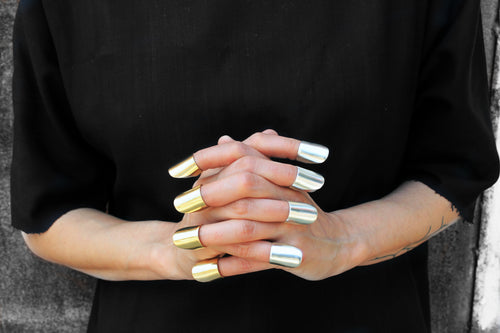 Unia Gold Ring - Golden Fingernail Ring - MERCe