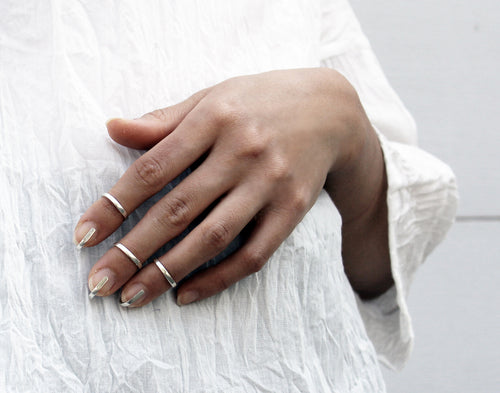 Cage Ring - Silver fingernail ring - MERCe