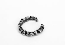 Load image into Gallery viewer, Crown Ring - Oxidized Silver Nugget Ring - MERCe
