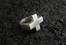 Load image into Gallery viewer, Plus Ring - Sterling Silver Plus Sign Ring - MERCe
