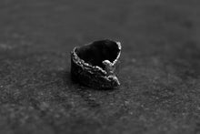 Load image into Gallery viewer, Rotura Ring - Oxidized Sterling Silver Ring - MERCe
