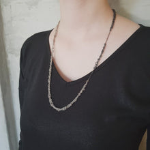 Load and play video in Gallery viewer, Doom Necklace - Oxidized Sterling Silver Chain Necklace

