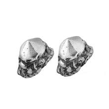 Load image into Gallery viewer, Quartz Silver Earrings - Sterling Silver Nugget Stud Earrings - MERCe
