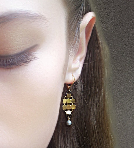 Short Dangle Chainmail Earrings - MERCe