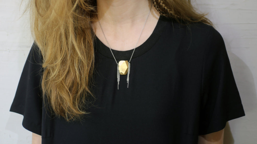 Chata Necklace - Gold Filled Stone Necklace - MERCe