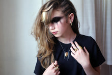 Load image into Gallery viewer, Chata Necklace - Gold Filled Stone Necklace - MERCe
